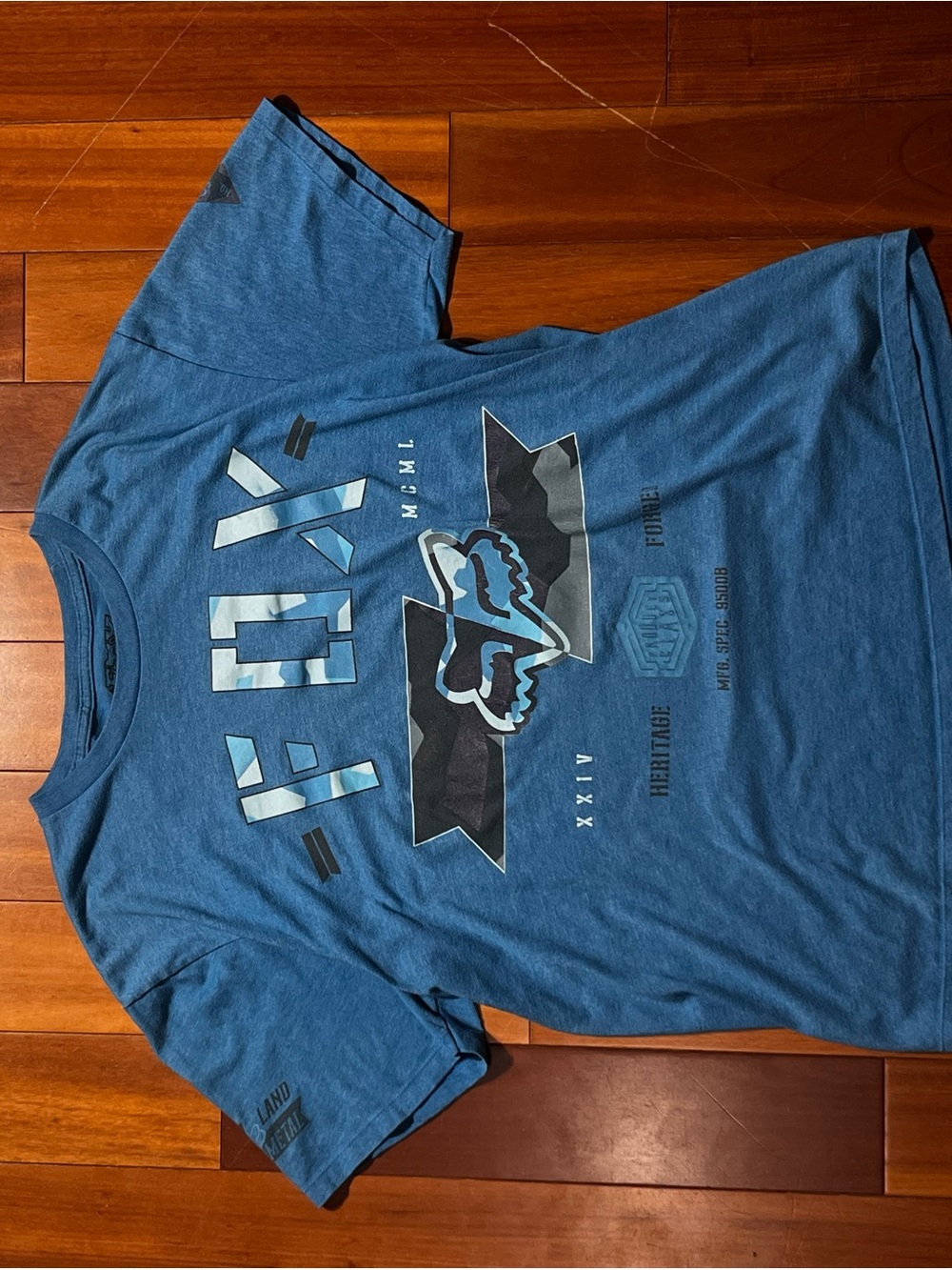 Fox Blue Graphic Short Sleeve Men's Tee